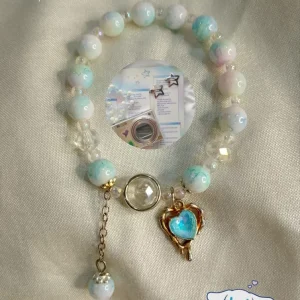 Melting Heart Charm Bracelet 🩵